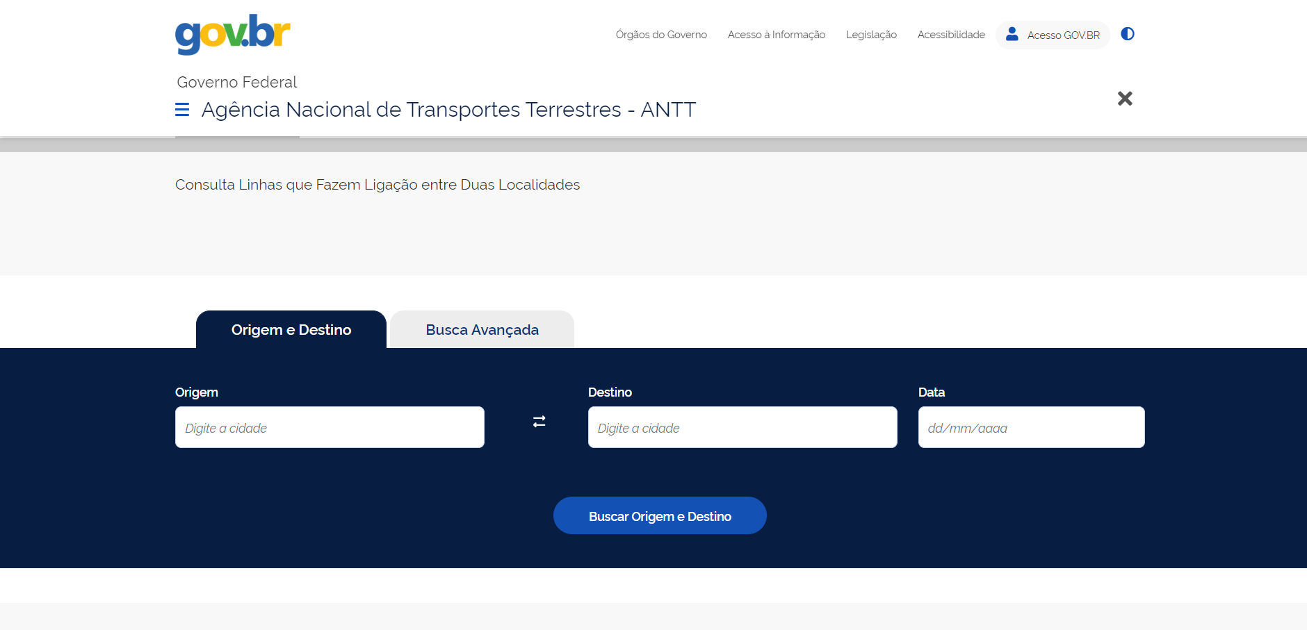 Consulta Linhas de Ônibus