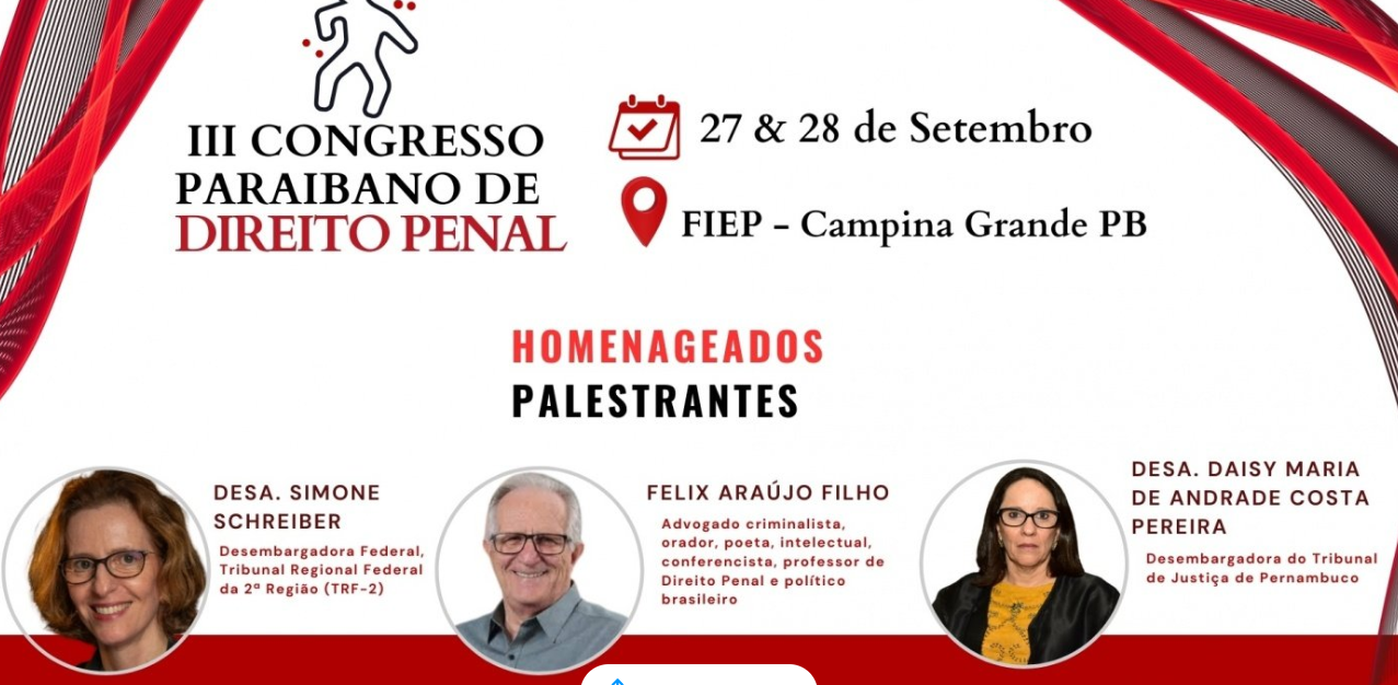 27/9 - III Congresso Paraibano de Direito Penal