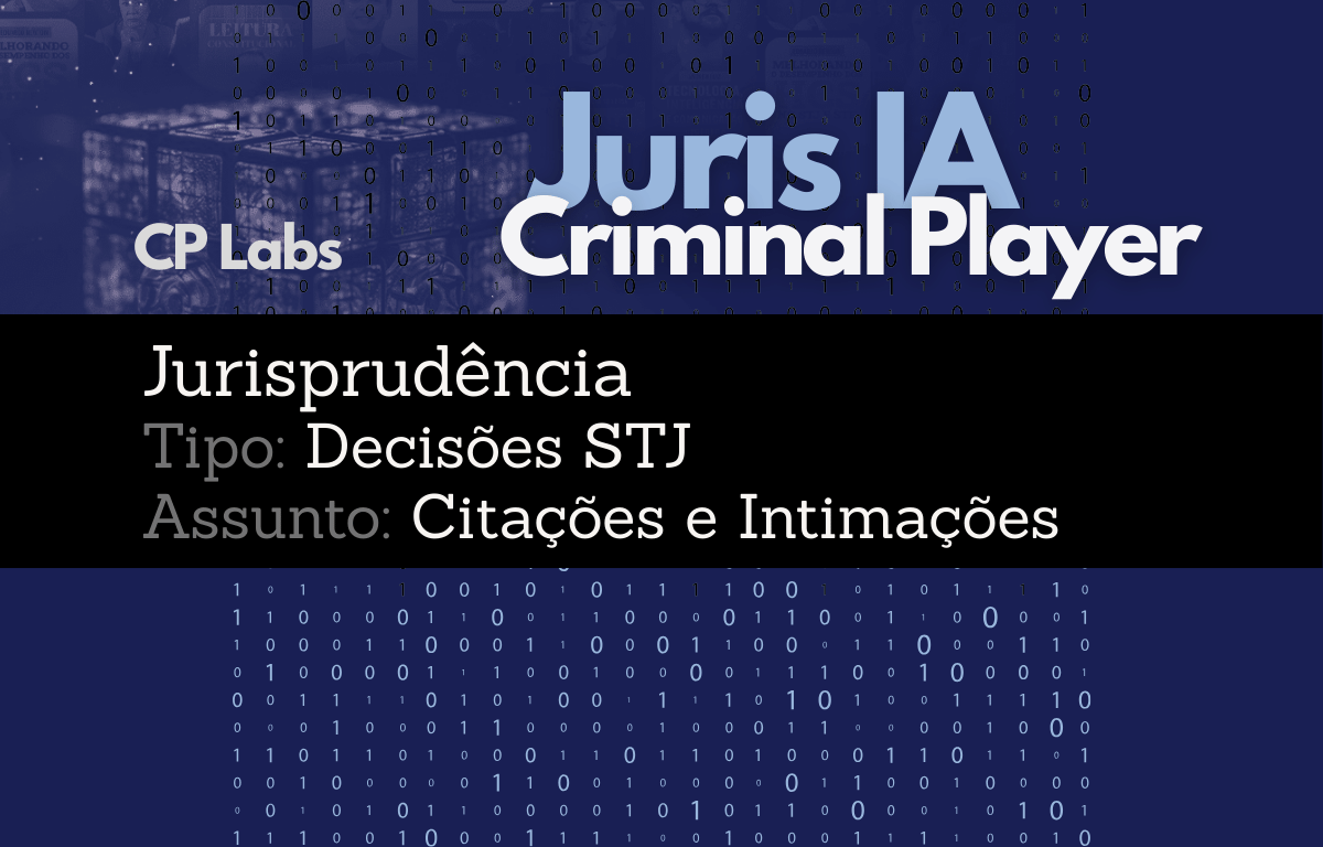 IA Juris STJ Assunto Citações e Intimações